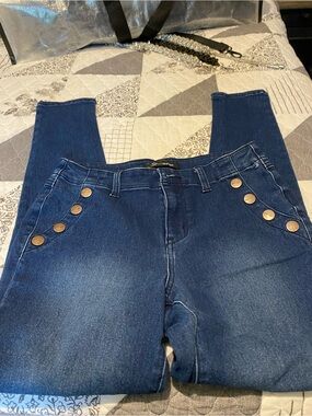AG Denim with Sailor Button Detail on Front